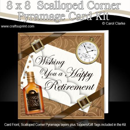 8 x 8 Retirement Kit with Scalloped Corners