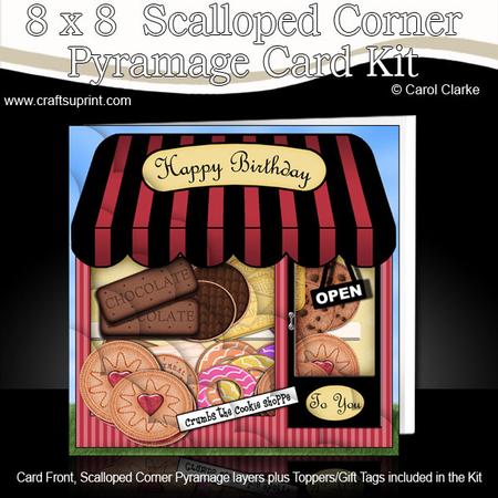8 x 8 the Little Cookie Shop Scalloped Corner Kit