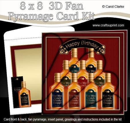 8 x 8 Birthday Whisky Fan Pyramage Kit