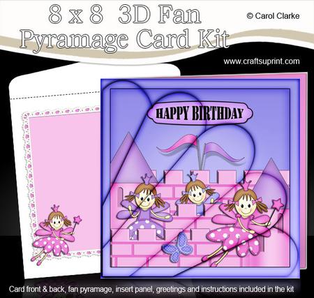 8 x 8 Birthday Fairy Castle Fan Pyramage Kit