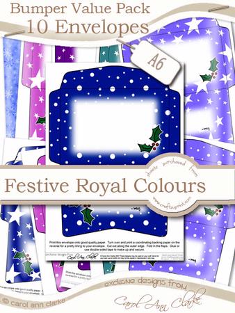 Bumper Value Pack of A6 Christmas Envelopes