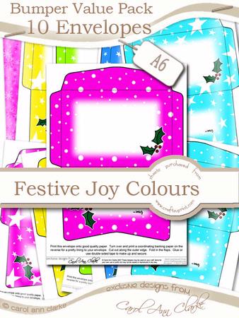 Bumper Value Pack of A6 Christmas Envelopes