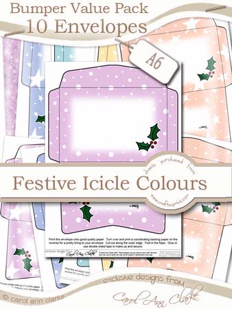 Bumper Value Pack of A6 Christmas Envelopes
