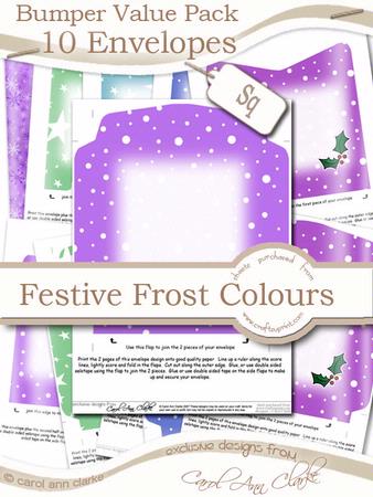 Bumper Value Pack of Square Christmas Envelopes