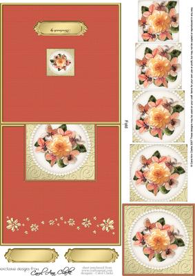 Flowers and Pearls No-hole Over the Edge N Spiral Pyramid