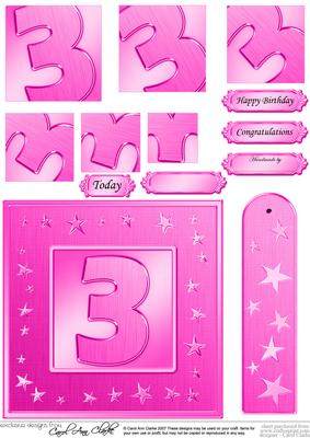 3rd Bright Metallic Age Quick Card with Twisted Pyramage