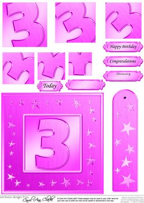 3rd Bright Metallic Age Quick Card with Twisted Pyramage