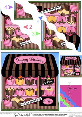 The Little Fondant Fancies Shoppe Wavy Corner Side Stacker