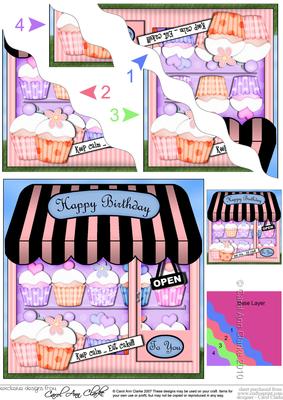 The Little Cupcake Shoppe Wavy Corner Side Stacker