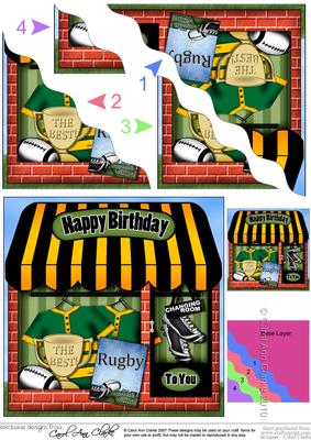 The Little Rugby Shoppe Wavy Corner Side Stacker