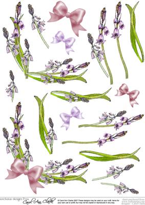 Bluebells 3D Decoupage Sheet