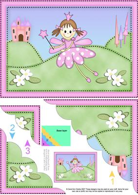 A5 Fairy Twinkletoes Scallop Corner Side Stacker