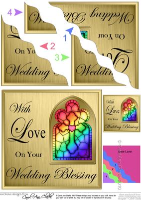 Wedding Blessing Wavy Corner Side Stacker