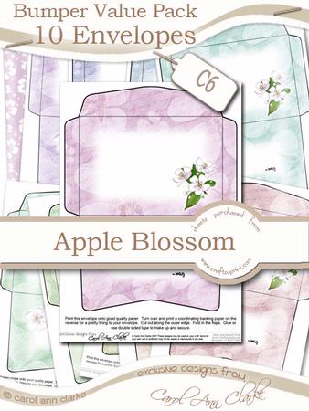 Bumper Value Pack of C6 Apple Blossom Envelopes