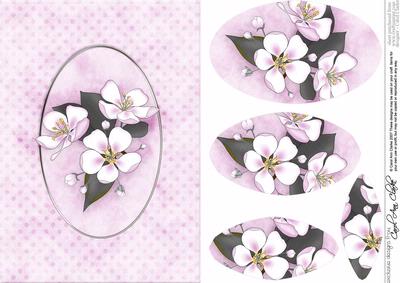 Apple Blossom Quick Card with Pyramage