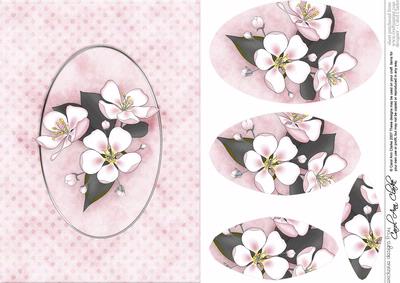 Apple Blossom Quick Card with Pyramage