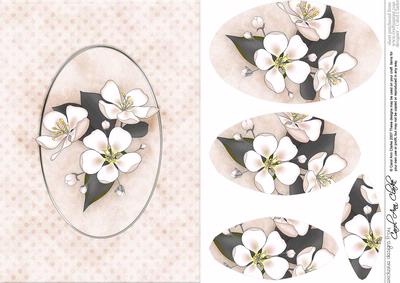Apple Blossom Quick Card with Pyramage