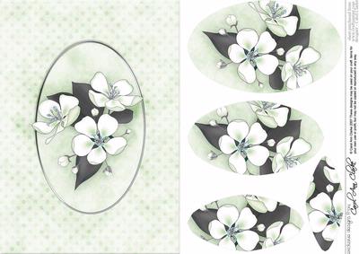 Apple Blossom Quick Card with Pyramage