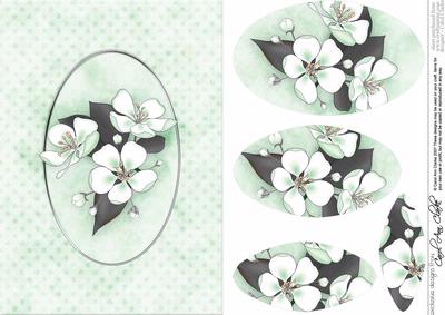 Apple Blossom Quick Card with Pyramage