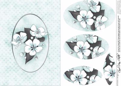 Apple Blossom Quick Card with Pyramage