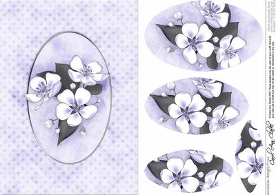 Apple Blossom Quick Card with Pyramage