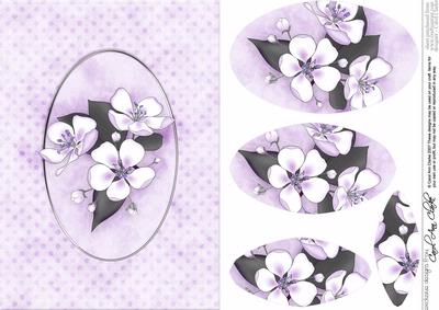 Apple Blossom Quick Card with Pyramage
