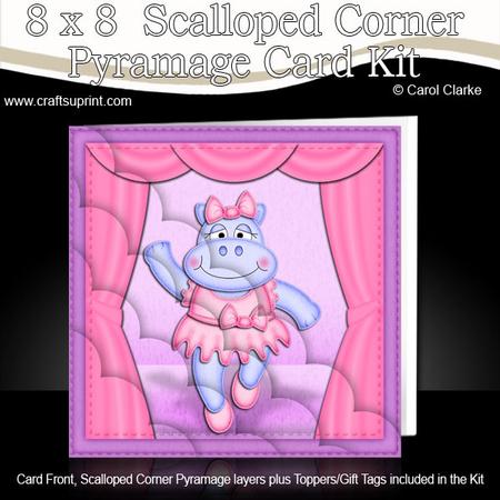 8 x 8 Hilda Hippo Scalloped Corner Kit