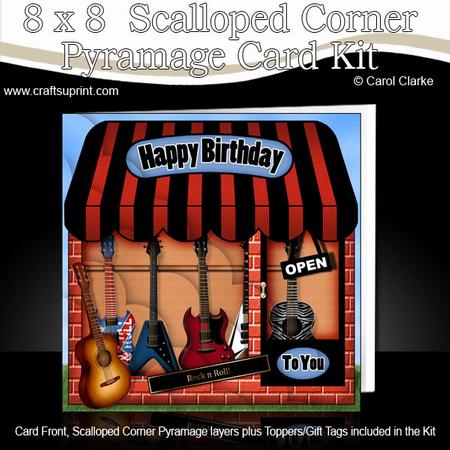 8 x 8 the Little Guitar Shop Scalloped Corner Kit