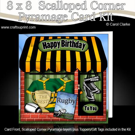 8 x 8 the Little Rugby Shop Scalloped Corner Kit