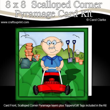 8 x 8 Bert Loves Gardening Scalloped Corner Kit