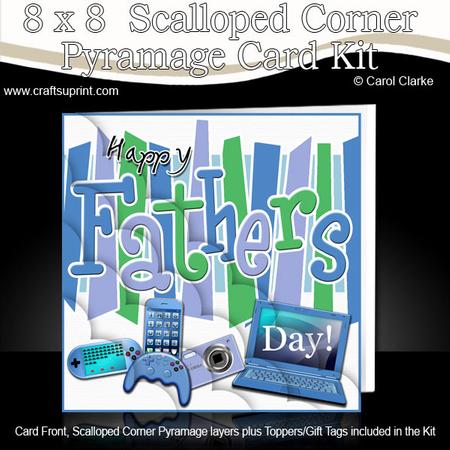 8 x 8 Fathers Day Gadgets Games N Gizmos Scallop Corner Kit