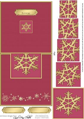 Xmas Snowflake No-hole Over the Edge N Spiral Pyramid