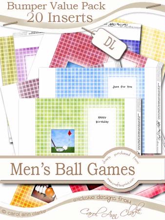 Bumper Value Pack of Men's Ball Games Dl Inserts