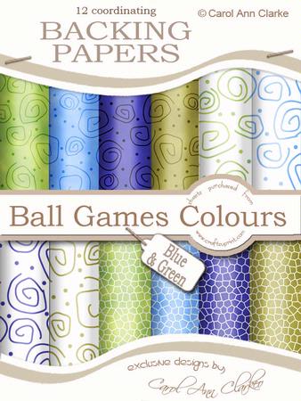 Backing Papers in Men's Ball Games Colours