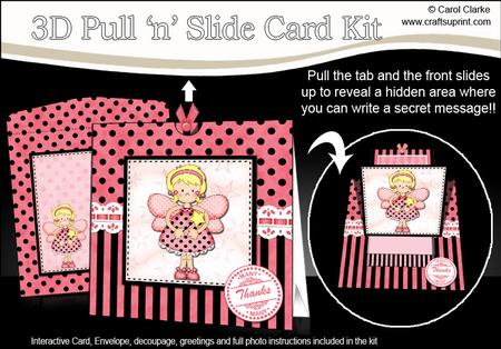 3D Fairy Fiz Pull N Slide Kit with 3D Decoupage
