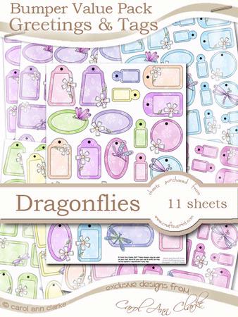 Bumper Value Pack of Dragonfly Greetings