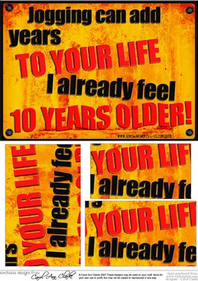 A5 Fun Novelty Senior Moment Saying Pyramage Topper