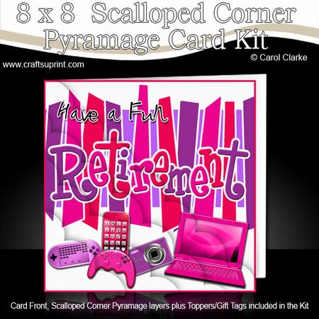 8 x 8 Retirement Gadgets N Gizmos Scalloped Corner Kit