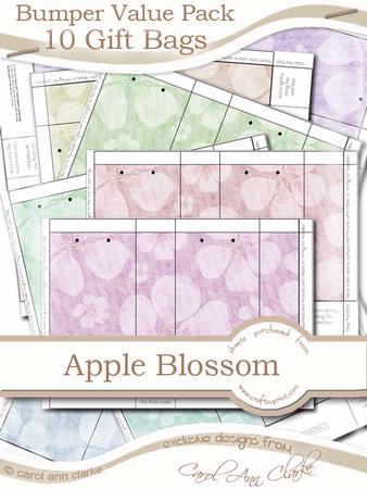 Bumper Value Pack - Apple Blossom Gift Bags