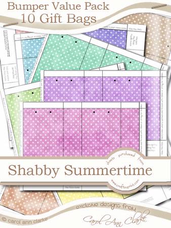 Bumper Value Pack - Shabby Summertime Gift Bags