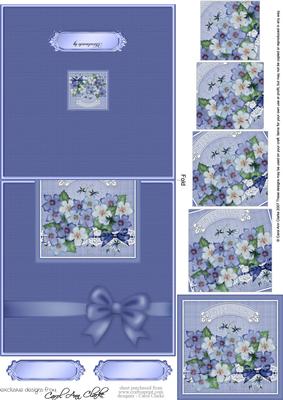 Birthday Violas No-hole Over the Edge N Spiral Pyramid