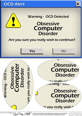 A5 Novelty Fun Computer Greetings Oval Pyramage Topper