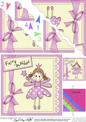 Fairy Twinkletoes and Lace Scallop Corner Side Stacker