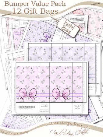 Bumper Value Pack - Pastel Bows Gift Bags