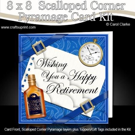 8 x 8 Retirement Kit with Scalloped Corners