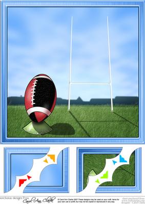 8 x 8 Rugby Scalloped Corner Topper
