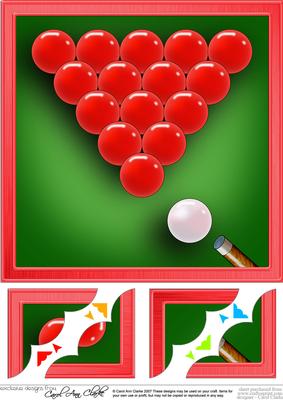 8 x 8 Snooker Scalloped Corner Topper