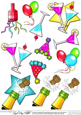Let's Celebrate 3D Decoupage Designs