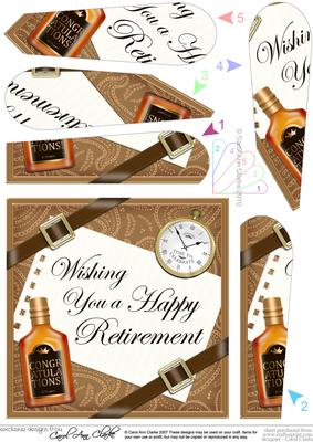 Retirement Fan Pyramage Topper