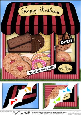 8 x 8 the Cookie Shop Topper